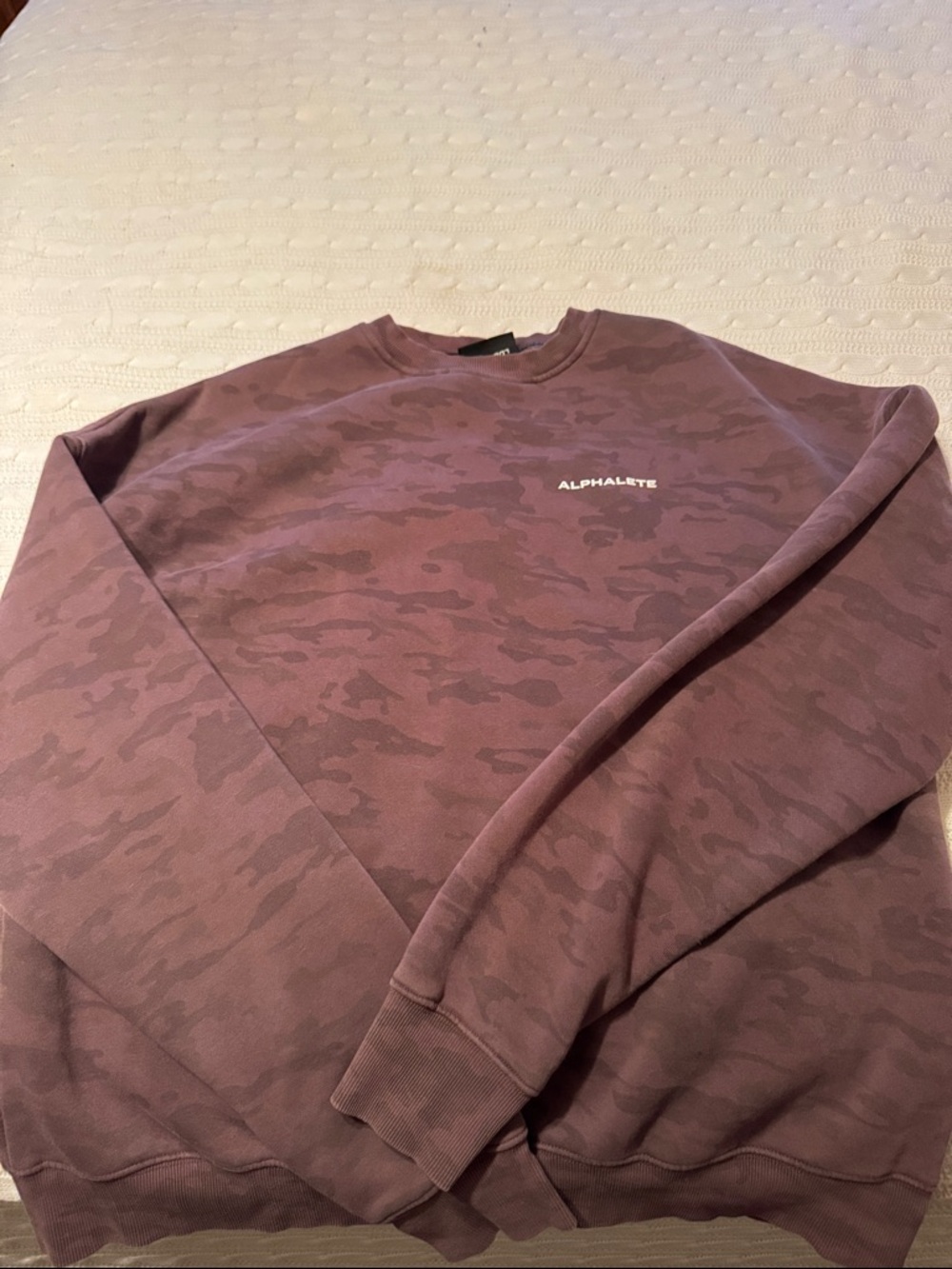 Alphalete Mauve Camo Crewneck Sweatshirt